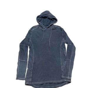 Mens BUCKLE BLACK Medium Thermal‎ Hoodie Dusty Blue